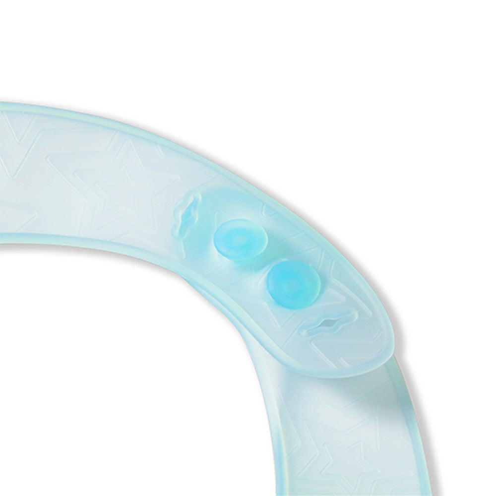 Bavaglino in Silicone Ultrasottile Azzurro