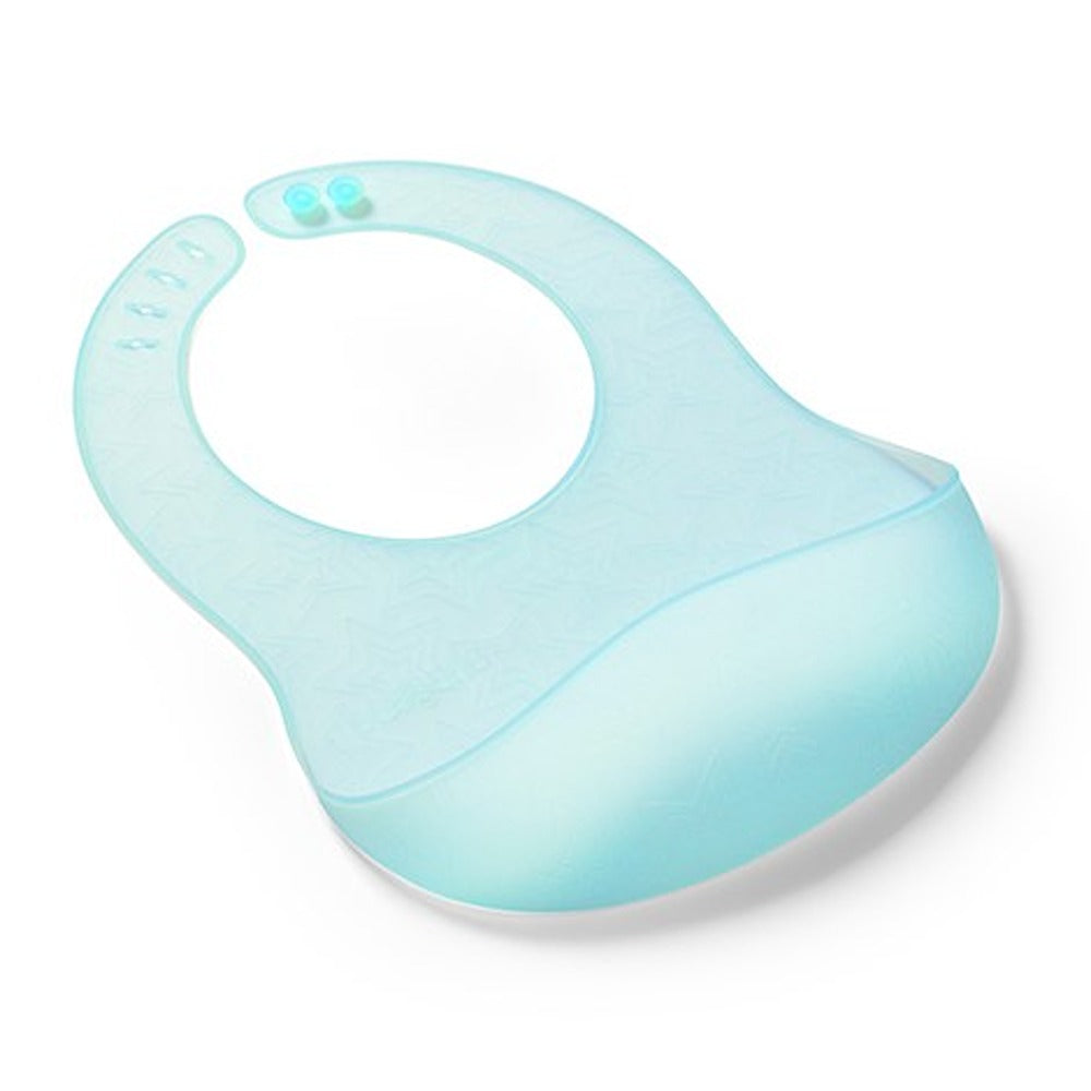 Bavaglino in Silicone Ultrasottile Azzurro