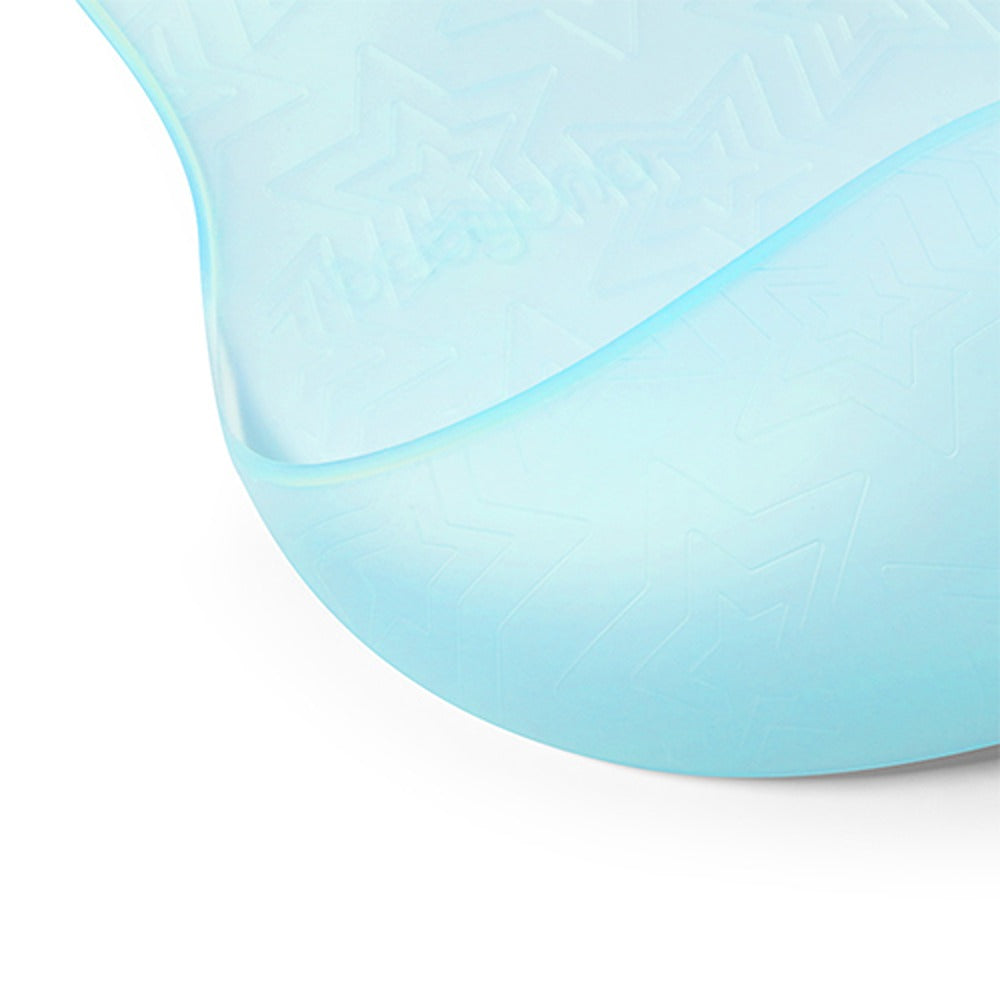 Bavaglino in Silicone Ultrasottile Azzurro