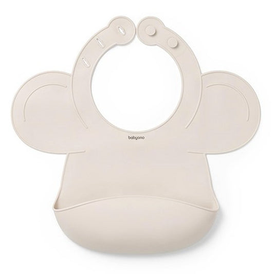 Bavaglino in Silicone con Chiusura Regolabile Beige