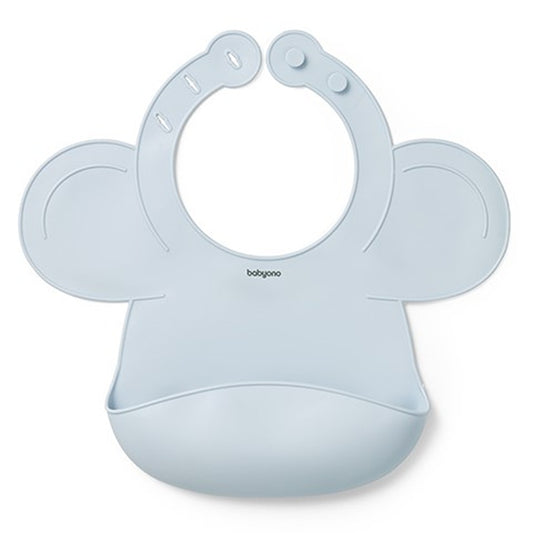 Bavaglino in Silicone con Chiusura Regolabile Azzurro