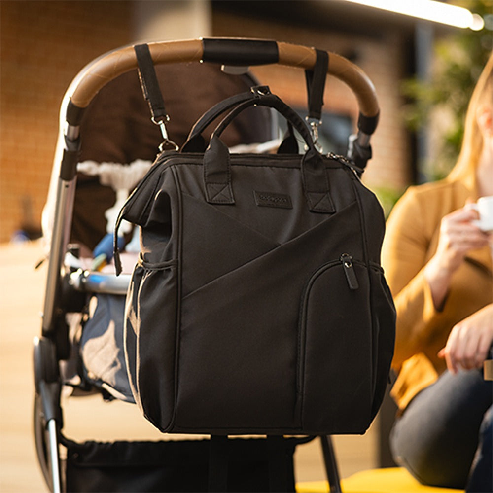 Zaino Mamma Stile Moderno Nero