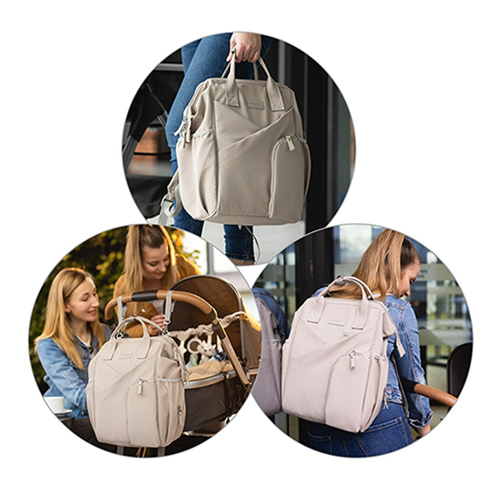 Zaino Mamma Stile Moderno Beige