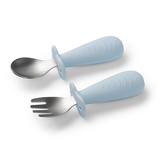 Set Cucchiao E Forchetta in Acciaio inox Azzurro