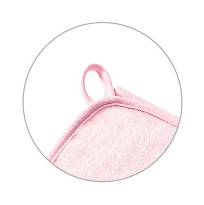 Accappatoio con Cappuccio in Bambù Naturale 100X100 Rosa
