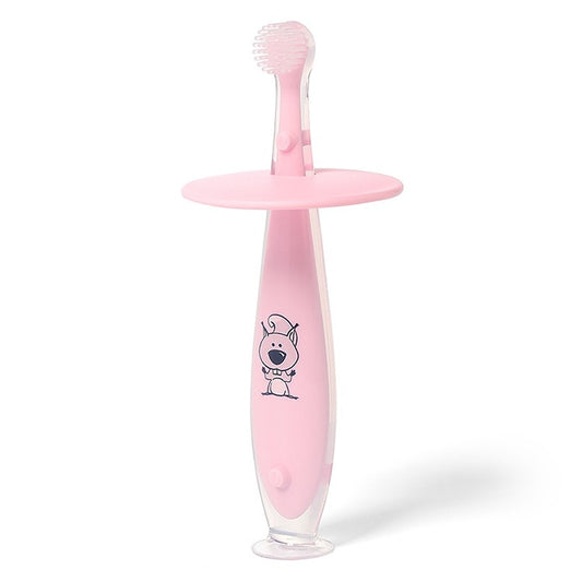Spazzolino da Denti in Silicone Rosa