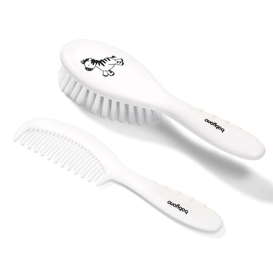 Set Spazzola & Pettine Setole Morbide Bianco