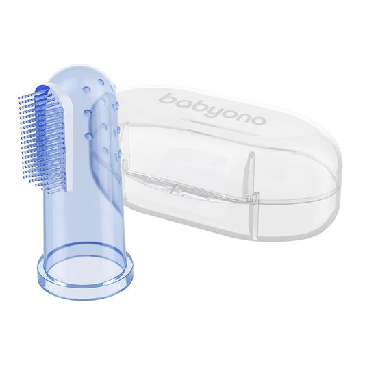 Spazzolino Primi Denti E Massagiagengive con Custodia Blu