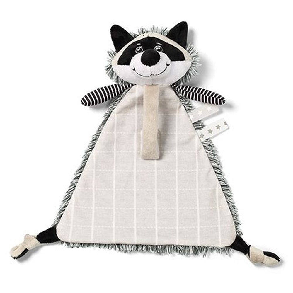 Peluche Racoon Rocky avec attache-tétine 