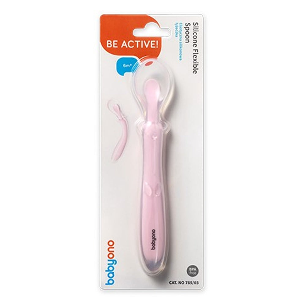 Cucchiaio Flessibile in Silicone Rosa