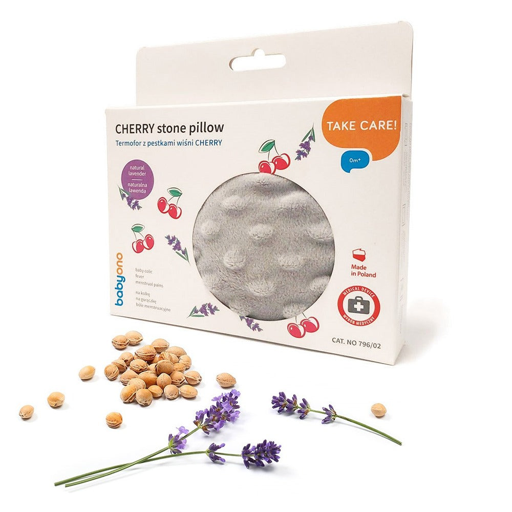 Cuscino con Noccioli di Ciliegio Grigio