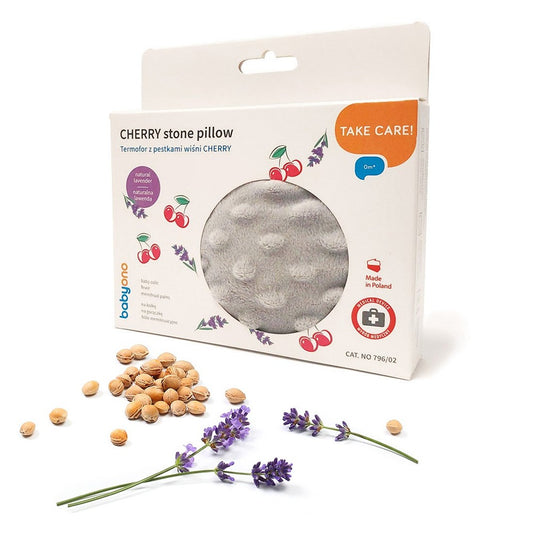 Cuscino con Noccioli di Ciliegio Grigio
