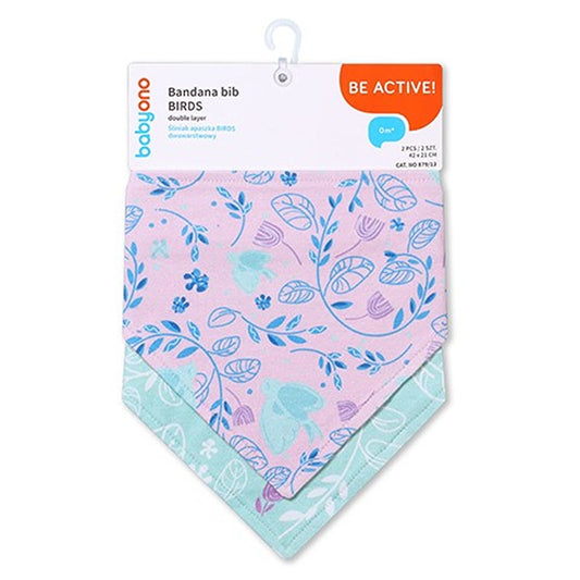 Bavaglino Bandana Uccellini 2 Pezzi
