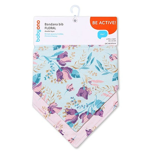 Bavaglino Bandana Floreale 2 Pezzi