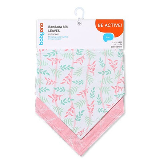 Bavaglino Bandana Foglie 2 Pezzi