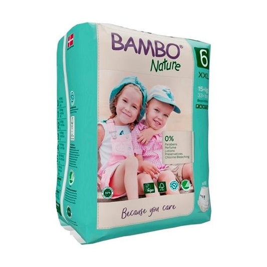 Pannolini Bambo Nature a Mutandina Taglia 6 15+ kg 18 pezzi
