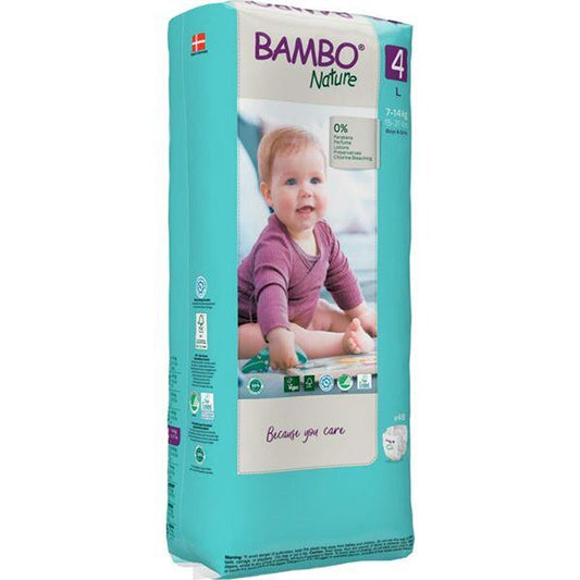 Pannolini Bambo Nature Taglia 4 7-14 kg 48 pezzi