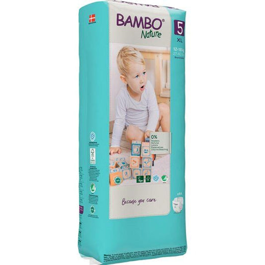 Pannolini Bambo Nature Taglia 5 12-18 kg 44 pezzi