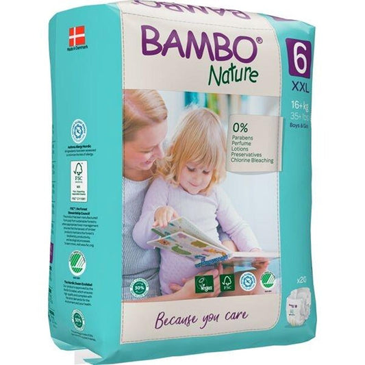 Pannolini Bambo Nature Taglia 6 16+ kg 20 pezzi