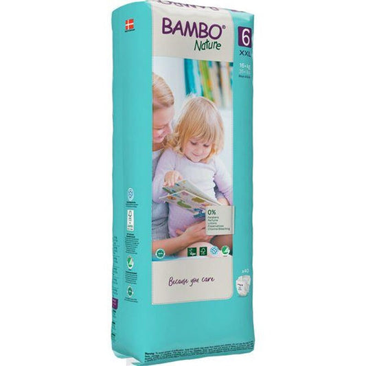 Pannolini Bambo Nature Taglia 6 16+ kg 40 pezzi